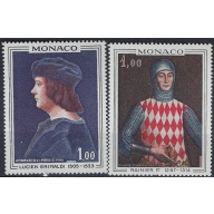 Monaco 674-75 MNH 1967 Paintings (mm1229)
