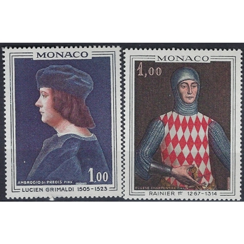 Monaco 674-75 MNH 1967 Paintings (mm1229)