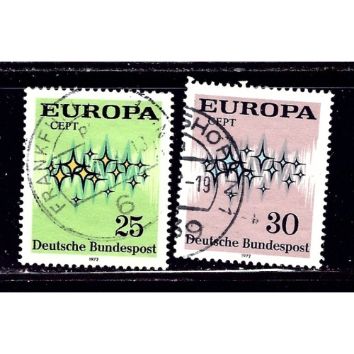 Germany 1089-90 Used 1972 Europa    (ap2067)