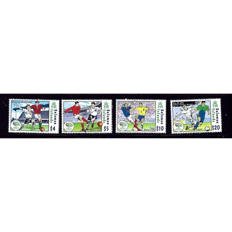 Solomon Is 1052-55 MNH 2006 World Cup Soccer