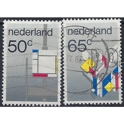Netherlands 652-53 Used 1983 set (ak6516)