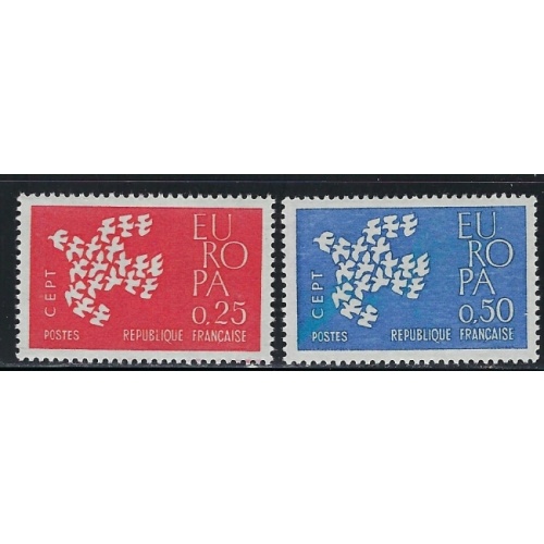 France 1005-06 MNH 1961 Europa (an4300)