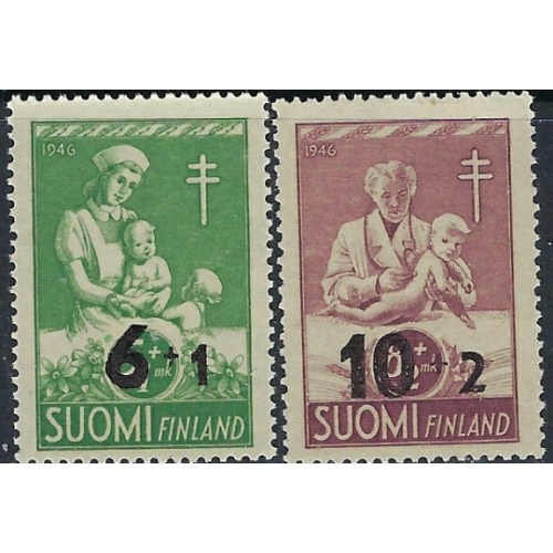Finland B80-81 MNH 1949 Surcharges (ak5604)