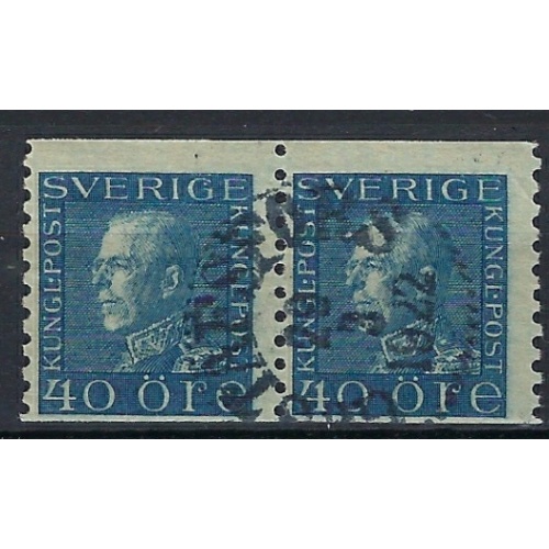 Sweden 182 Used 1921 Coil Pair (an7504)