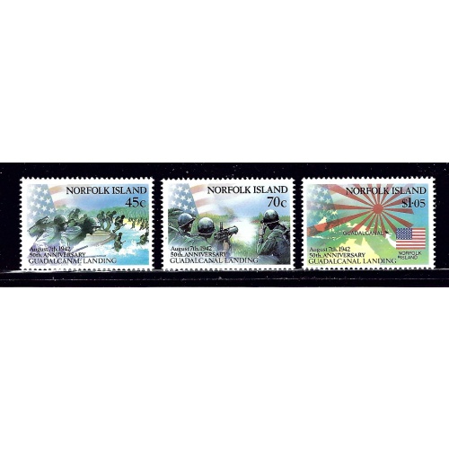 Norfolk Is 526-28 MNH 1996 WWII Anniversary (ap1894)
