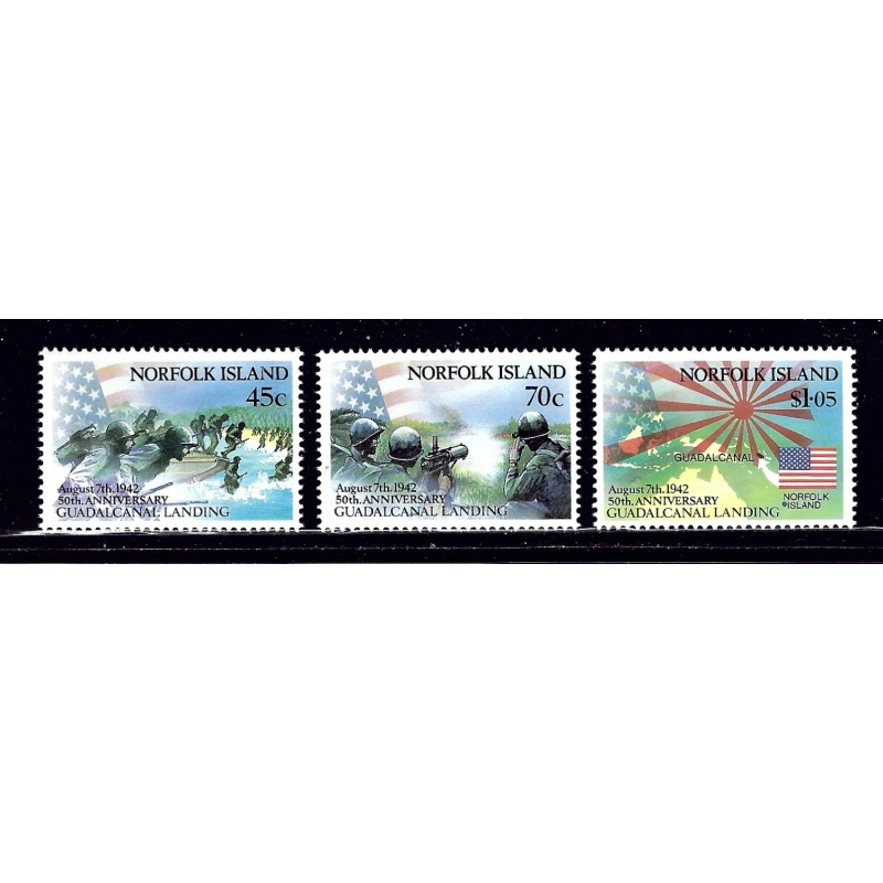 Norfolk Is 526-28 MNH 1996 WWII Anniversary (ap1894)