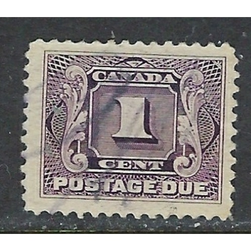 Canada J1 Used 1908 issue (ap8638)