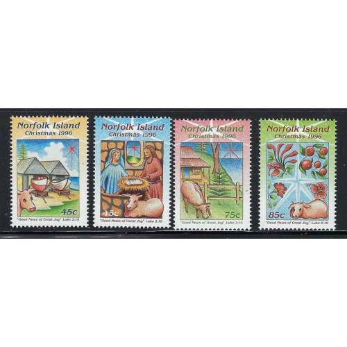 Norfolk Is 610-13 MNH 1996 Christmas (ap8975)