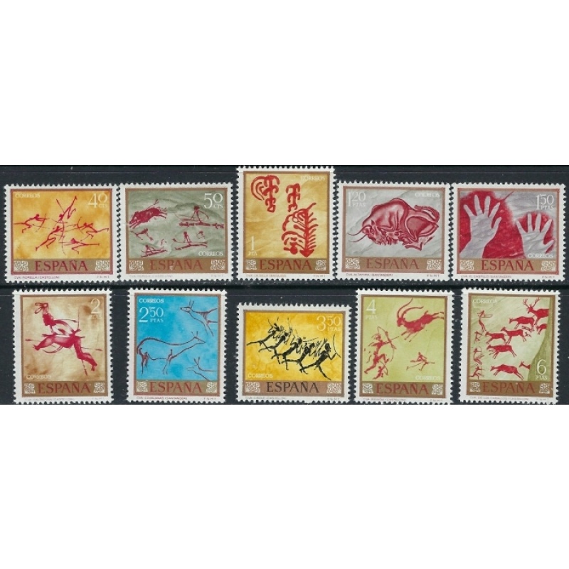 Spain 1449-58 MNH 1967 Stamp Day (ak3875)