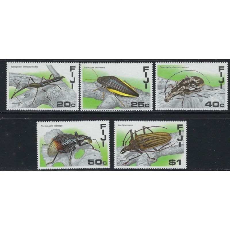 Fiji 574-78 MNH 1987 Insects (an5654)