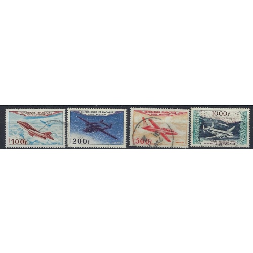 France C29-32 Used 1954 Set (an7640)