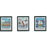 South Georgia 201-03 MNH 1995 Yachts (fe8299)