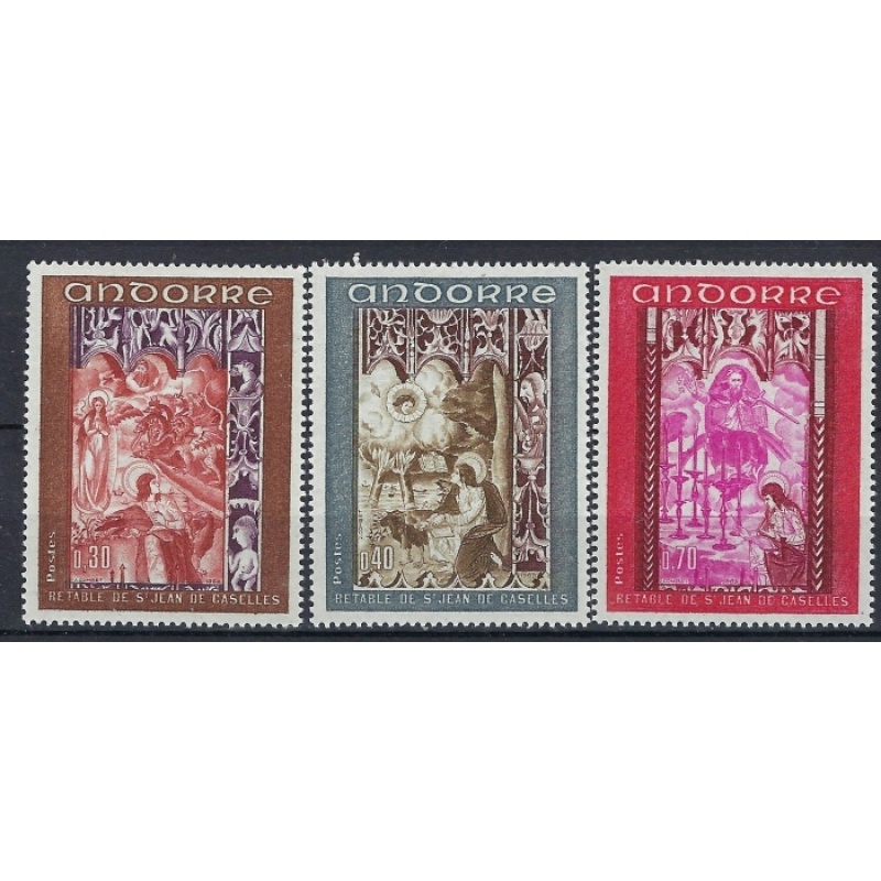 French Andorra 192-94 MNH 1969 set (an9867)
