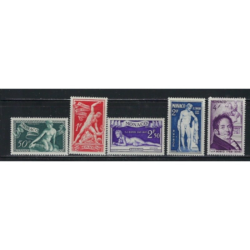 Monaco 209-13 MH 1948 regular postage set (an6597)