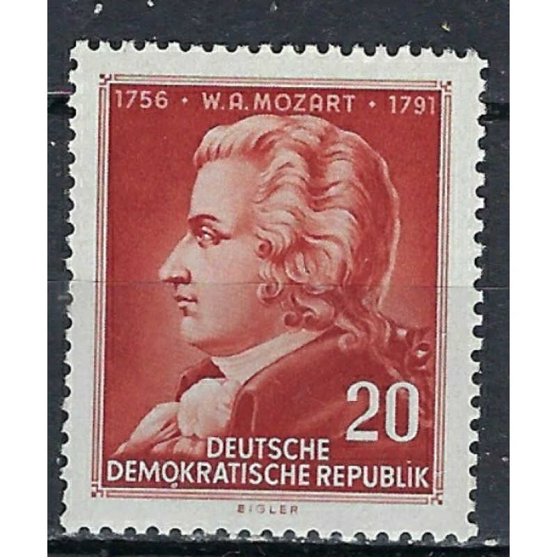 Germany DDR MNH 1956 Mozart (ak2348)