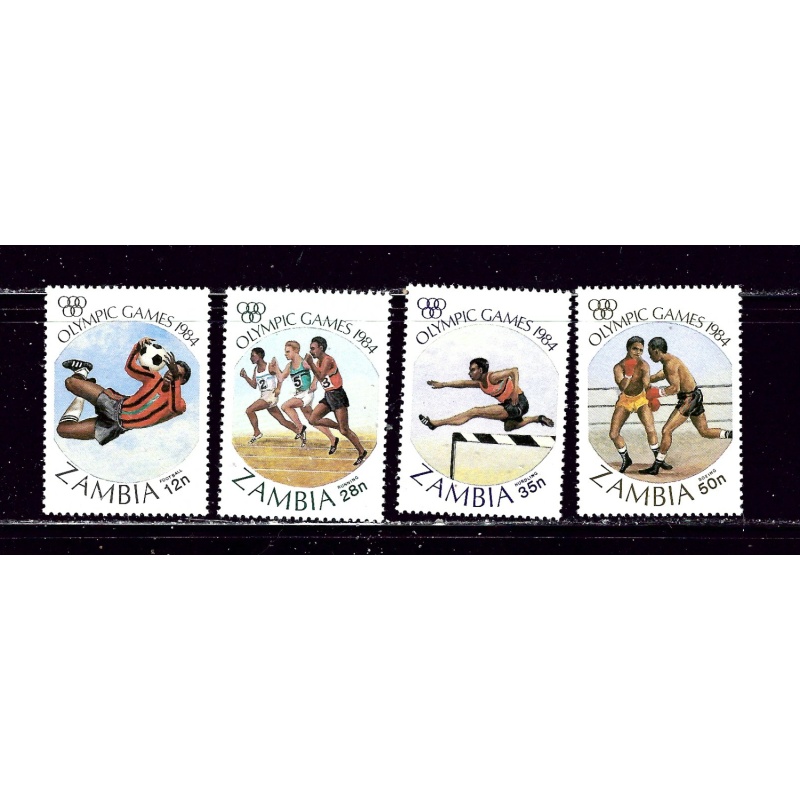Zambia 304-07 MNH 1984 Olympics     #2