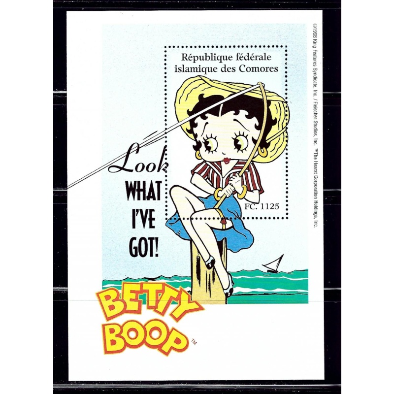 Comoro Is 832K MNH 1998 Betty Boop S/S