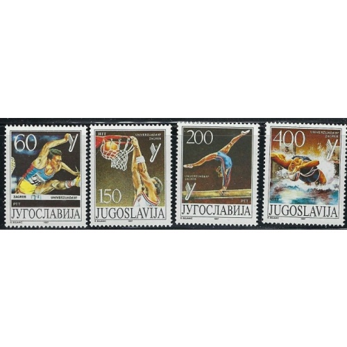 Yugoslavia 1853-56 MNH 1987 Sports (an2677)