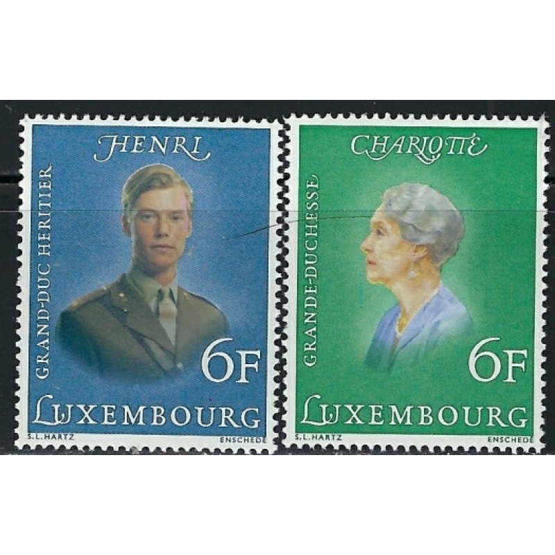 Luxemburg 379-80 MNH 1976 set (an4214)
