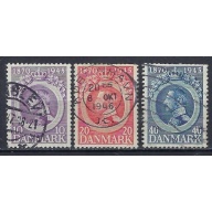 Denmark 294-96 Used 1945 set (ak3031)