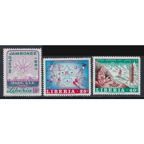 Liberia 458-60 MNH 1967 Boy Scouts (ak4245)