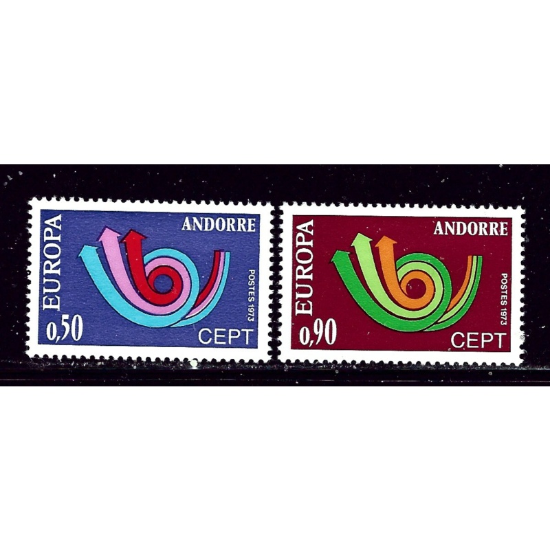 French Andorra 219-20 MH 1973 Europa