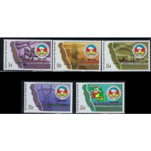 Burundi 643-47 MNH 1986 set (an1252)