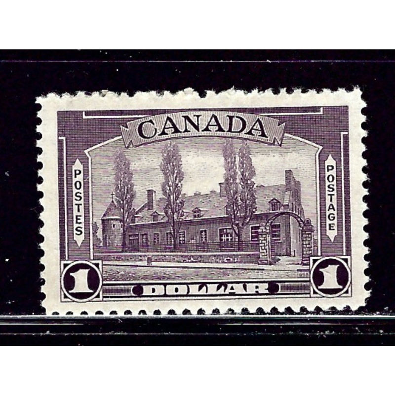 Canada 245 MH 1938 Chateau de Ramezay  one deep perf