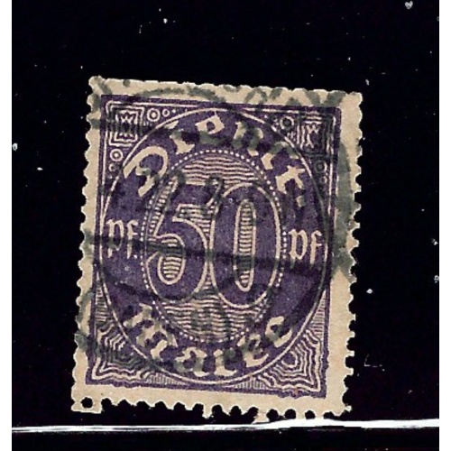 Germany O8 Used 1920 Issue               (P117)