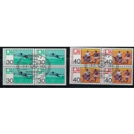 Germany 1146-47 CTO 1974 Blocks of 4 (fe4343)