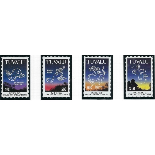 Tuvalu 586-89 MNH 1992 Constellations (ak2113)