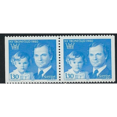 Sweden 1318 MNH 1980 Booklet Pair (an6965)
