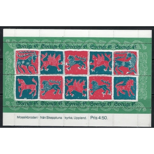 Sweden 1101 MNH 1974 sheet of10 (an3666)