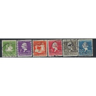 Denmark 246-51 Used 1935 issue (ak5102)