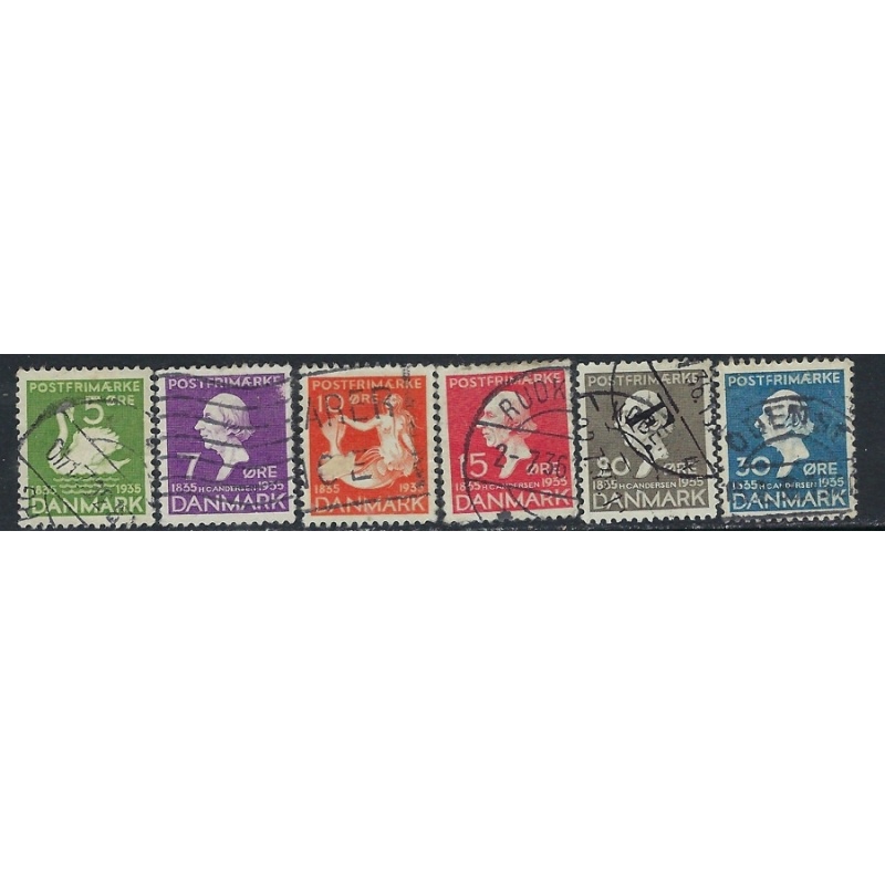 Denmark 246-51 Used 1935 issue (ak5102)