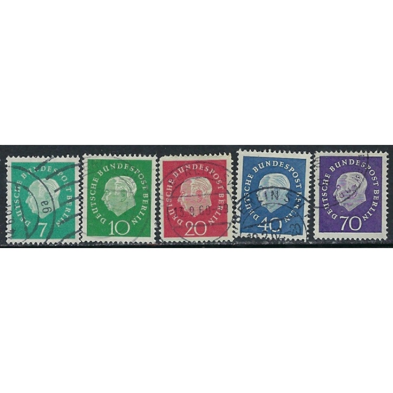 Germany Berlin 9N165-69 Used 1959 set (ak5092)