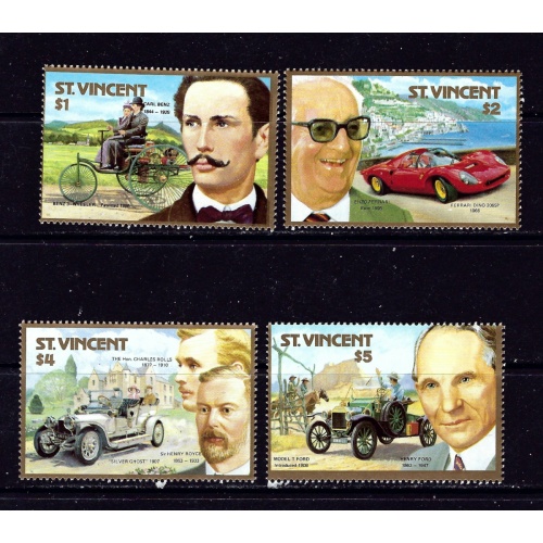 St Vincent 1044-47 MNH 1987 Old Cars