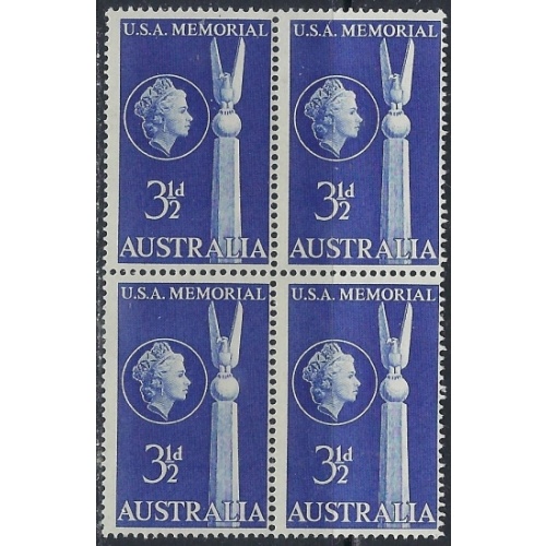 Australia 280 MNH Block of 4 1955 issue (ak5534)