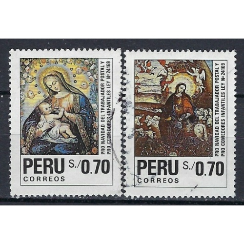 Peru 1011-12 Used 1991 set (ak1403)