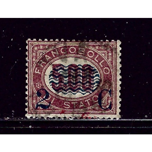 Italy 43 Used 1879 surcharge