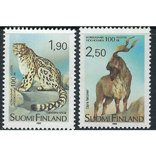 Finland 801-02 MNH 1989 Zoo Animals (ak5720)