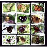 Tonga-Niuafoou 275-86 MNH 2012 Butterflies