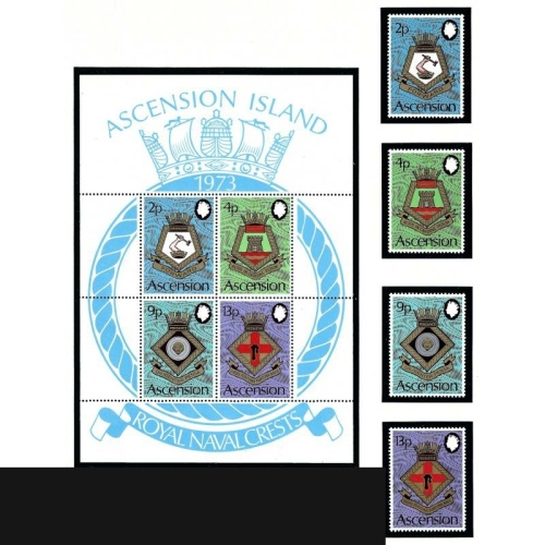 Ascension 166-69a MNH 1973 complete set (ak5555)