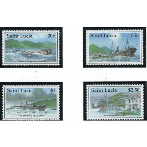St Lucia 1072-75 MNH 1997 Disasters (fe7182)