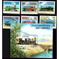 Guinea 1450-56 MNH 1997 Locomotives (ak2988)