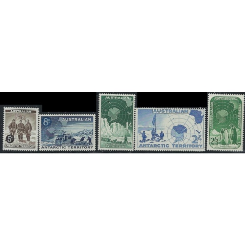 Australia Antarctic Terr L1-5 MH 1957-59 set (an1196)