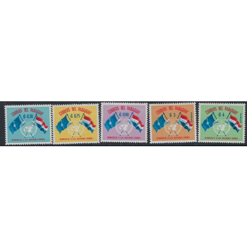Paraguay 567-71;C272-73 MNH 1960 set (ak2922)