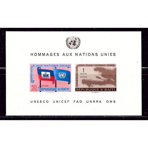Haiti C135a MNH 1958 souvenir sheet (ap2770)