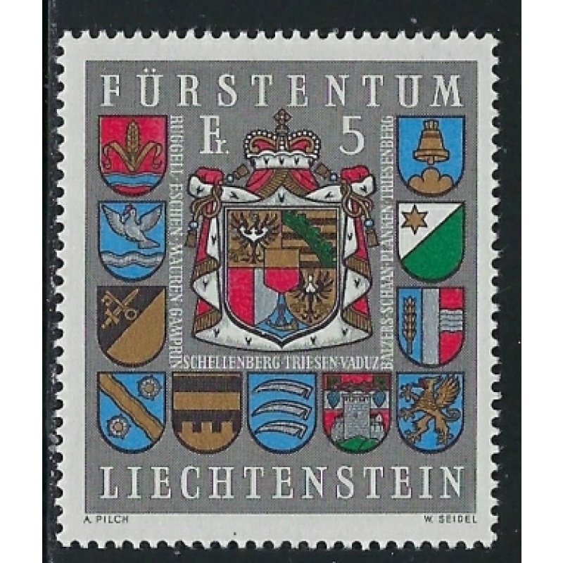 Liechtenstein MLH 1973 issue (fe1550)
