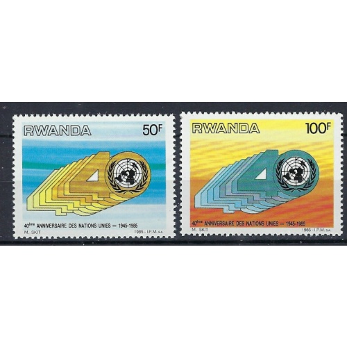 Rwanda 1224-25 MNH 1985 set (an7848)